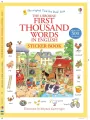 First Thousand Words in English. Sticker Book - tantis.pl
