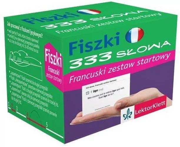 Fiszki 333 słowa Francuski zestaw startowy PONS - tantis.pl