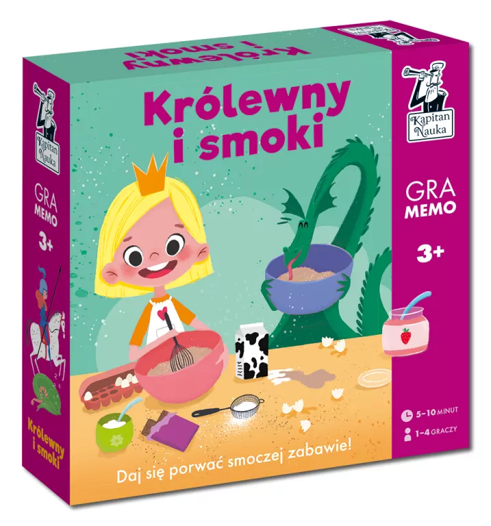 Królewny i smoki. Gra memo. Kapitan Nauka - tantis.pl