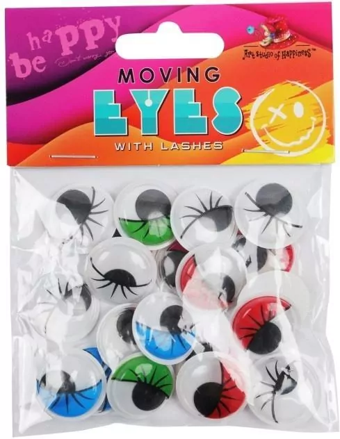 Oczy samoprzylepne 20mm kolorowe - tantis.pl