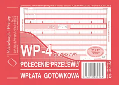 Polecenie przelewu wpłata gotówkowa... 445-5M - tantis.pl