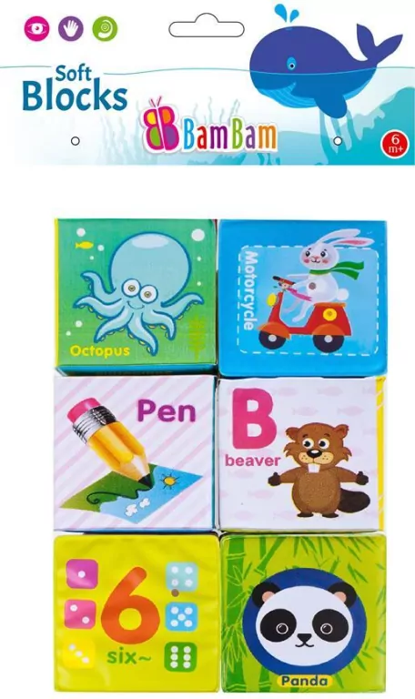 Miękkie klocki 6 sztuk - tantis.pl