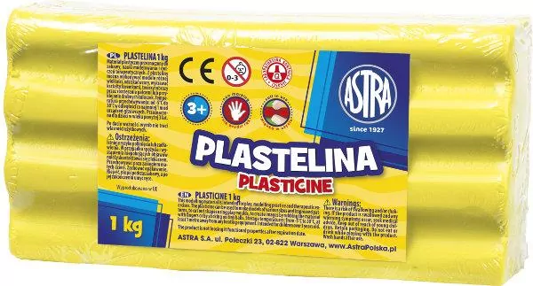 Astra. Plastelina 1kg, cytryna - tantis.pl