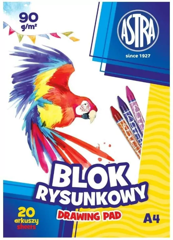 Blok rysunkowy A4/20K 90g  ASTRA - tantis.pl