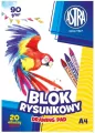 Blok rysunkowy A4/20K 90g  ASTRA - tantis.pl