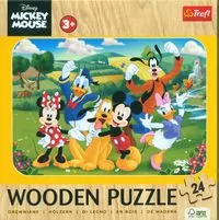 Puzzle drewniane 24 Mickey z przyjaciółmi TREFL - tantis.pl