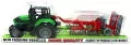 Traktor z broną talerzową, zielony. Zabawka. Maksik - tantis.pl