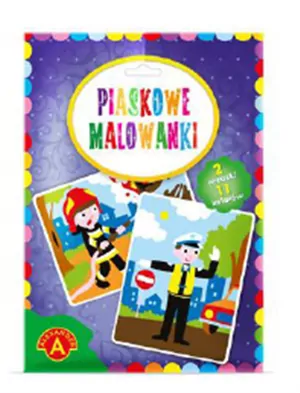 Piaskowe malowanki. Policjant i Strażak - tantis.pl