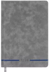 Kalendarz książkowy 2026 A5 szary EASY