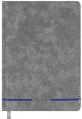 Kalendarz książkowy 2026 A5 szary EASY