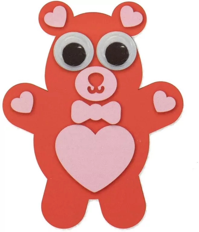 Wyklejanka miś DIY z pianki - tantis.pl