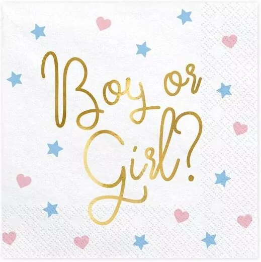 Serwetki Boy or Girl? 33x33cm - tantis.pl