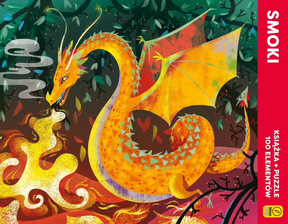 Książka i puzzle. Smoki, 100 elementów - tantis.pl