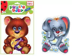 Piankowe puzzle królik i niedźwiedź - tantis.pl