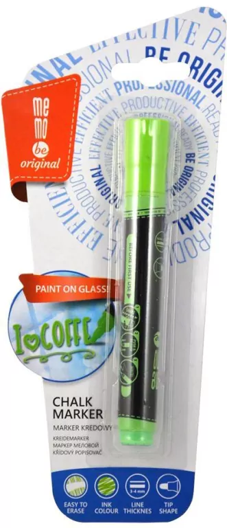 Marker kredowy. Neon zielony. MemoBe - tantis.pl