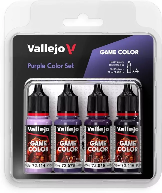 Vallejo: 72.382 - Game Color - Purple Color Set (4 x 18 ml) - tantis.pl