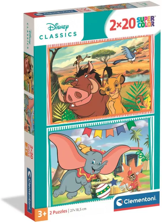 Puzzle 2x20 Disney Classics - tantis.pl