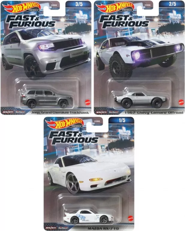 Hot Wheels Samochód Szybcy i wściekli Premium mix - tantis.pl