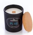 Świeczka sojowa Pure czarna 135g - tantis.pl