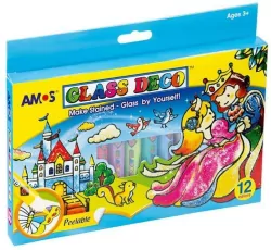 Farby witrażowe Glass Deco, 12 kolorów