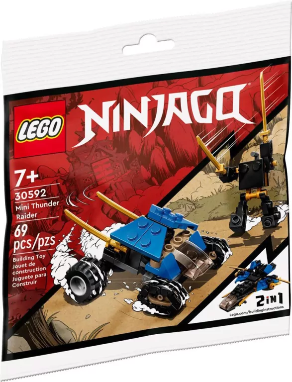 Lego® Ninjago. Miniaturowy piorunowy pojazd 30592 - tantis.pl