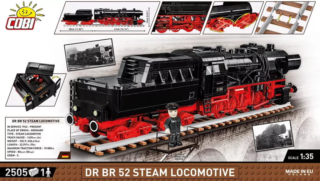 DR BR 52 Steam Locomotive. Historical Collection - tantis.pl