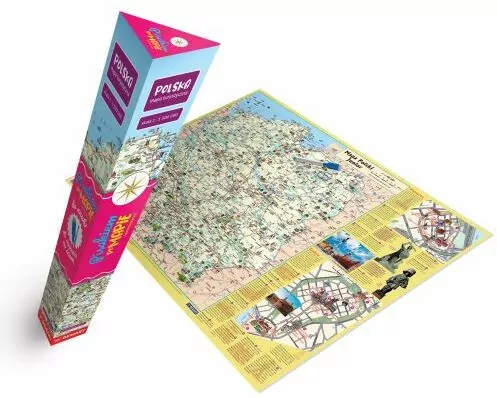 Mapa Polska turystyczna dla dzieci (plakat) - tantis.pl
