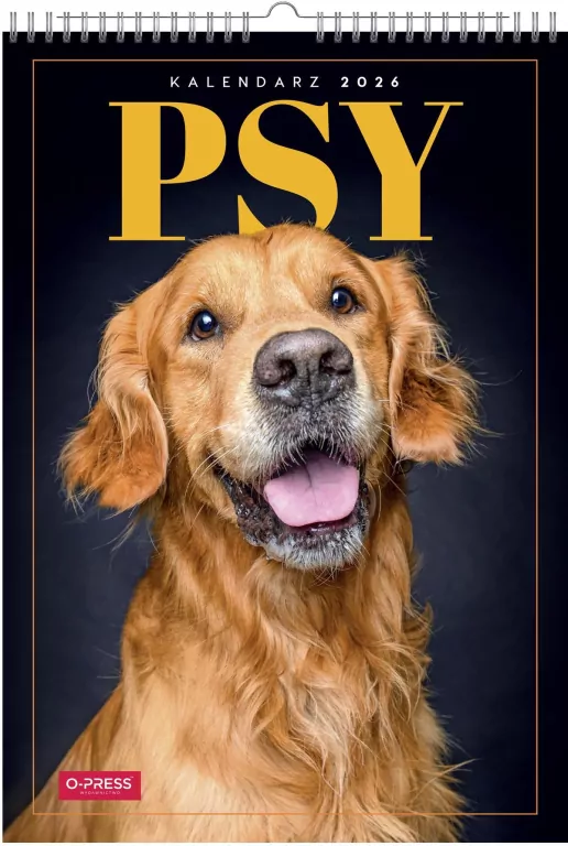 Kalendarz 2026 A3 Wieloplanszowy Psy - tantis.pl