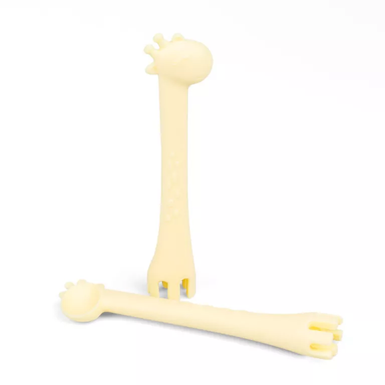 Łyżeczka silikonowa Żyrafa żółta - tantis.pl