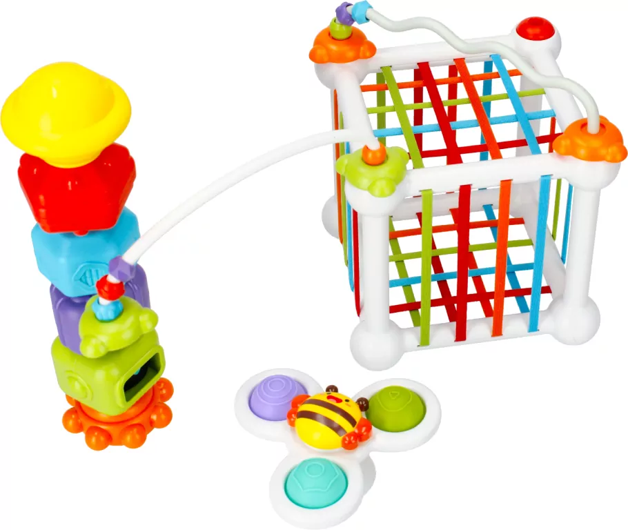 Klocki sensoryczne z akcesoriami. Sorter - tantis.pl