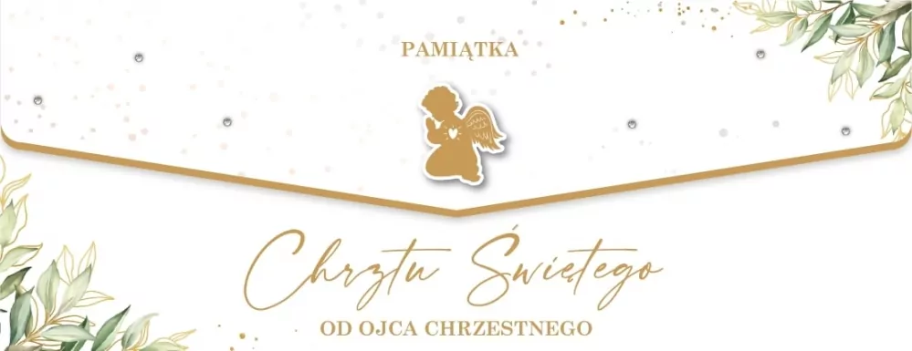 Karnet Chrzest od ojca chrzestnego - tantis.pl
