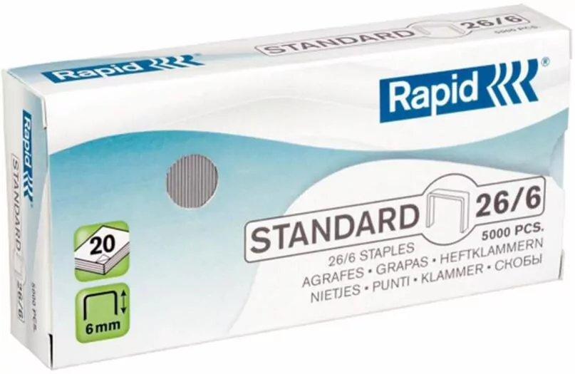 Rapid. Zszywka 26/6, 5000 sztuk - tantis.pl