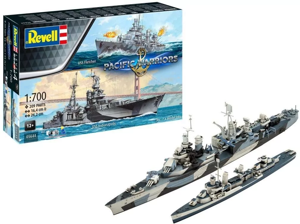 Modele okrętów USS Fletcher i USS Indianapolis - tantis.pl