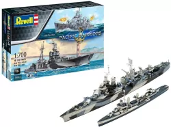 Modele okrętów USS Fletcher i USS Indianapolis