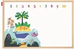 MemoBe. Tablica edukacyjna. Numbers adventure! 60x40 cm