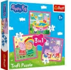 Puzzle 3w1 Peppa i przyjaciele TREFL - tantis.pl