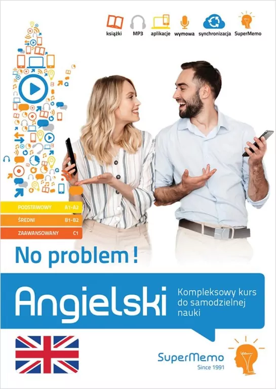 Angielski. No problem! Kompleksowy kurs do samodzielnej nauki. A1/C1 - tantis.pl