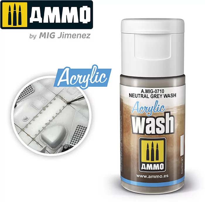 Ammo: Acrylic Wash - Neutral Grey Wash - tantis.pl