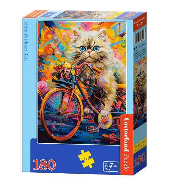 Puzzle 180 Kitten's Floral Ride CASTOR - tantis.pl