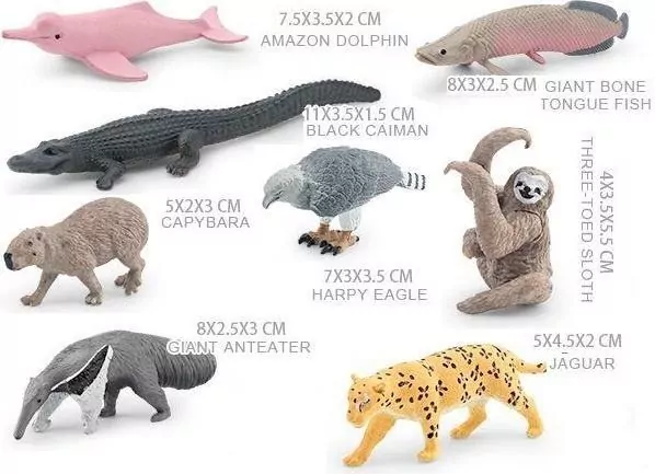 Zestaw zwierząt ameryki południowej - tantis.pl