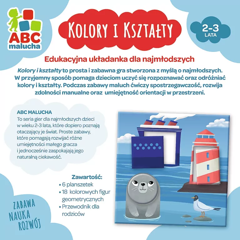 Kolory i kształty. Układanka edukacyjna - tantis.pl