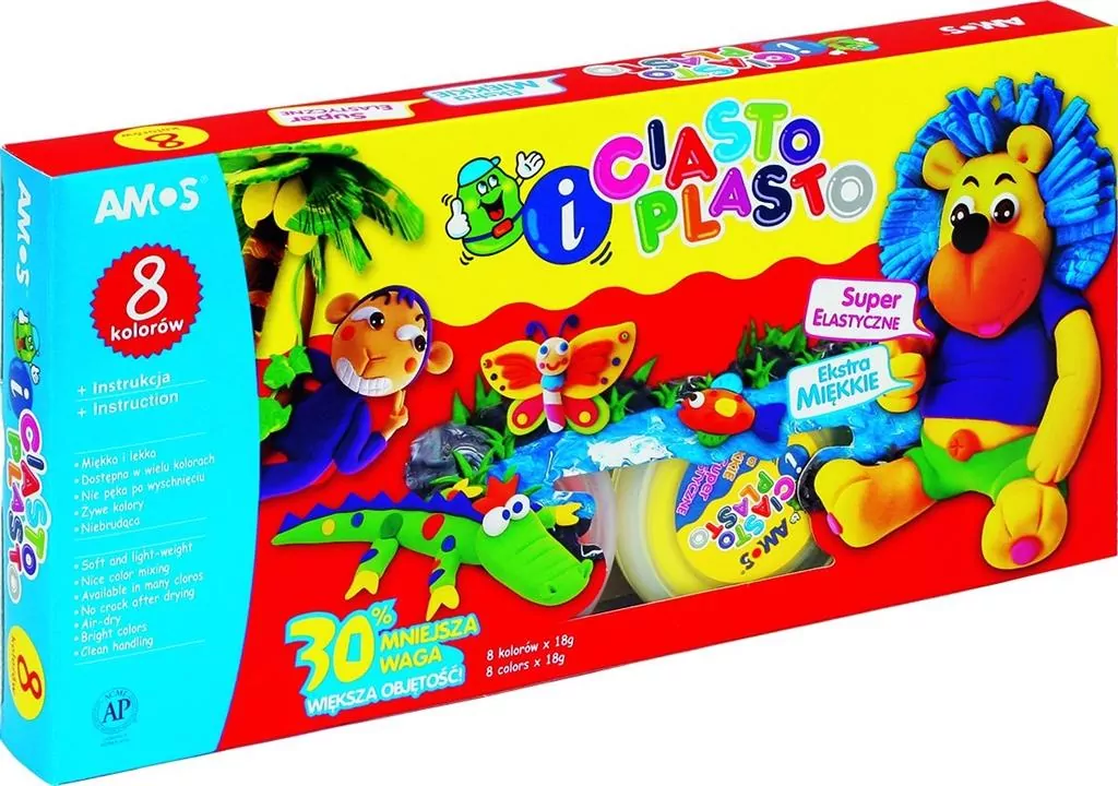 Ciasto Plasto. 8 kolorów - tantis.pl