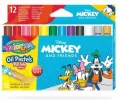 Pastele olejne Colorino Kids trójkątne 12 kolorów Mickey - tantis.pl