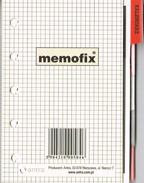 Wkład kalendarzowy 2026 A7 M - tantis.pl