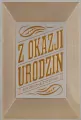 Karnet Urodziny - tantis.pl