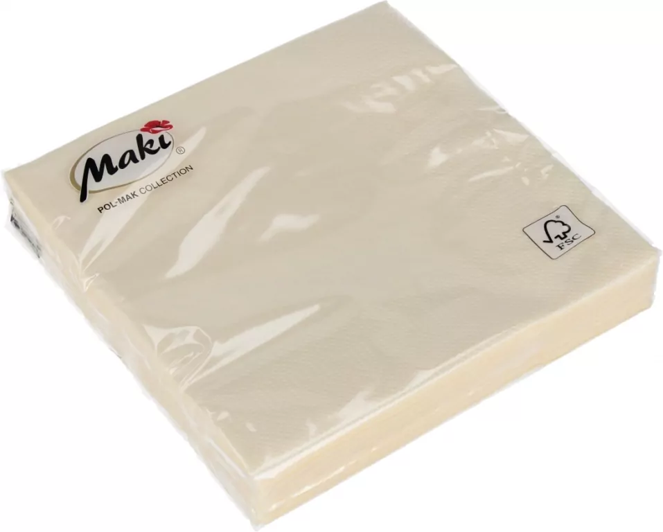 SERWETKA PAP 3W 250X250 ECRU PM OP - tantis.pl