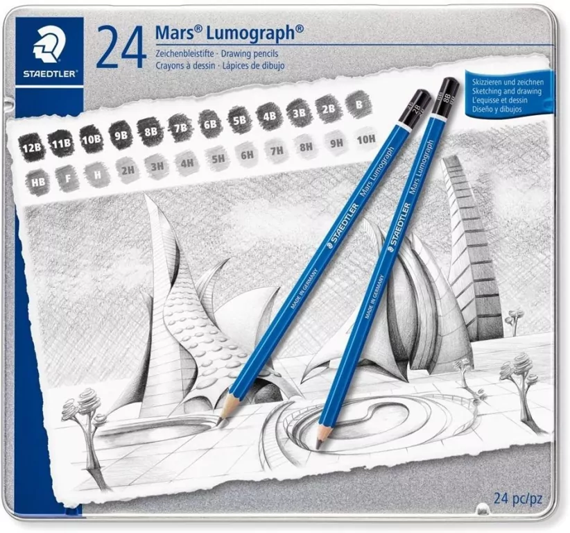Ołówek Lumograph 12B-10H 24szt STAEDTLER - tantis.pl
