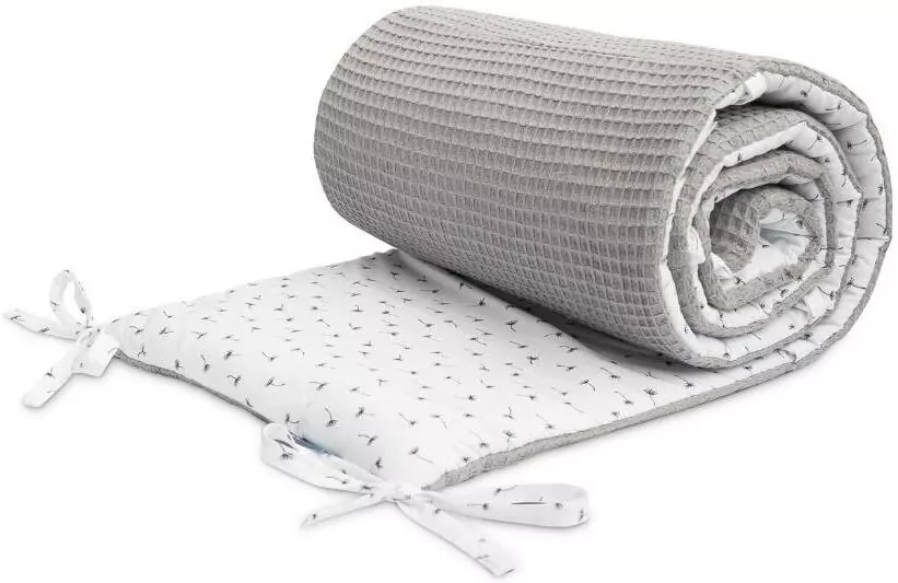 Ochraniacz do łóżeczka Wafel dmuchawce grafitowy - tantis.pl