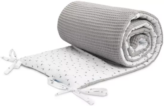 Ochraniacz do łóżeczka Wafel dmuchawce grafitowy