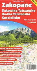 Mapa zakopane bukowina tatrzańska białka tatrzańska i kościelisko 1:10 000